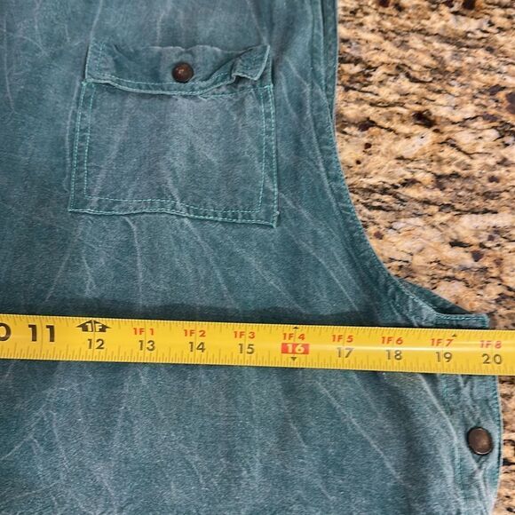 Limited Express Vintage Sleeveless Rayon Green Midi Sun Dress Size L - Picture 5 of 7